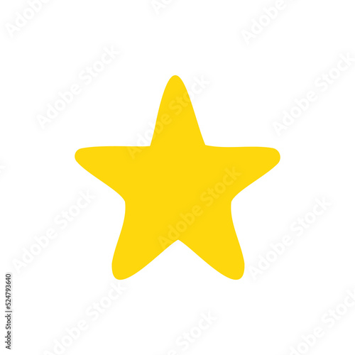 yellow star shape collection night sky decoration