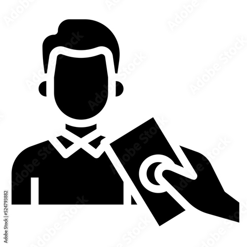 BORROW MONEY glyph icon