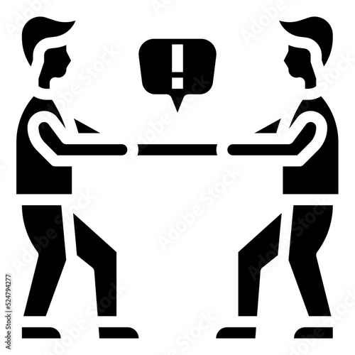 OPPOSITION glyph icon