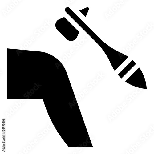 REFLEX HAMMER glyph icon