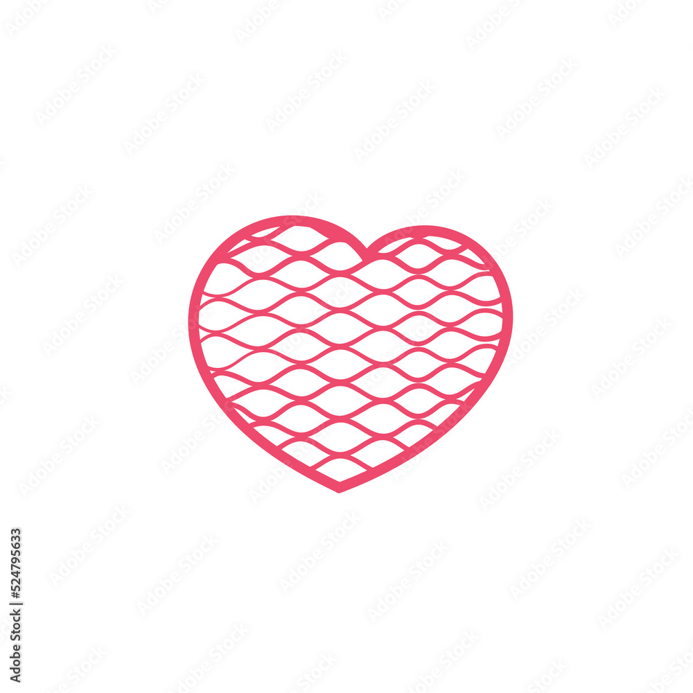Hand drawn heart line. red heart love on valentines day Hand drawn heart line. red heart love on valentines day