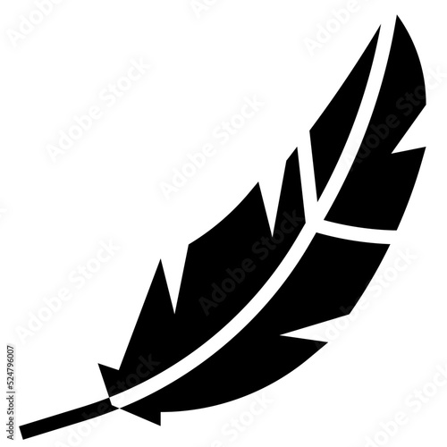 FEATHER glyph icon