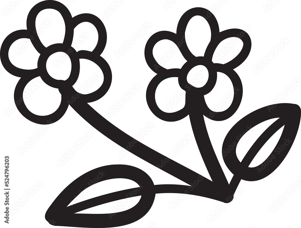 flower illustration on transparent background flower illustration on transparent background