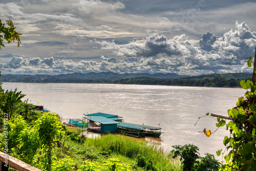 boat on the mekong river