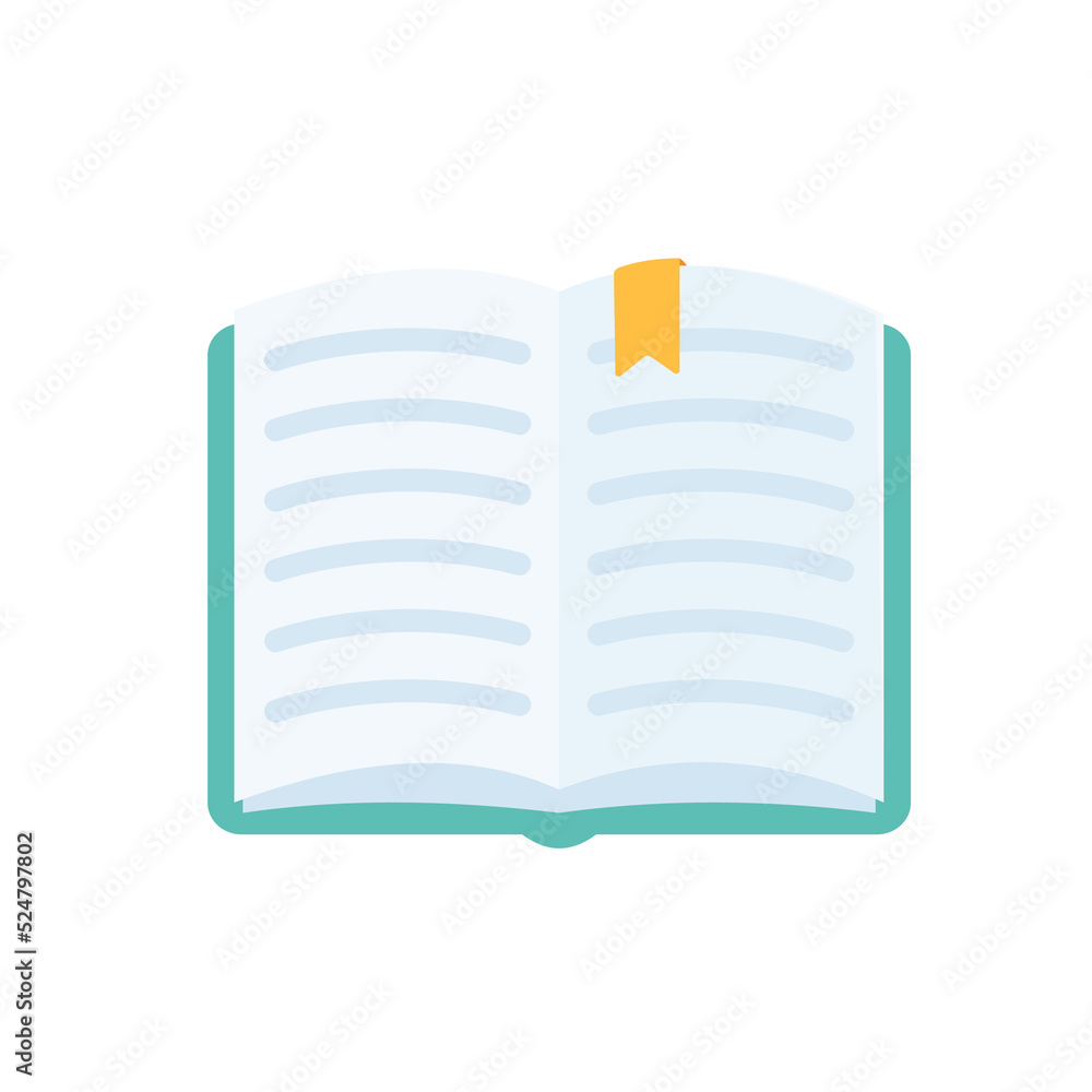 Open book vector. education concept online learning Open book vector. education concept online learning