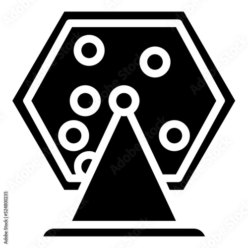 LOTTERY glyph icon