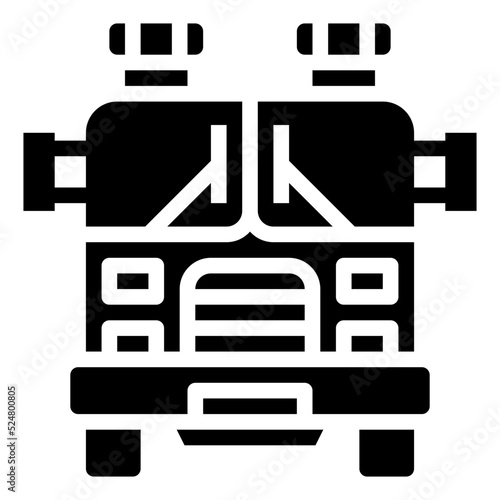 FIRE TRUCK glyph icon