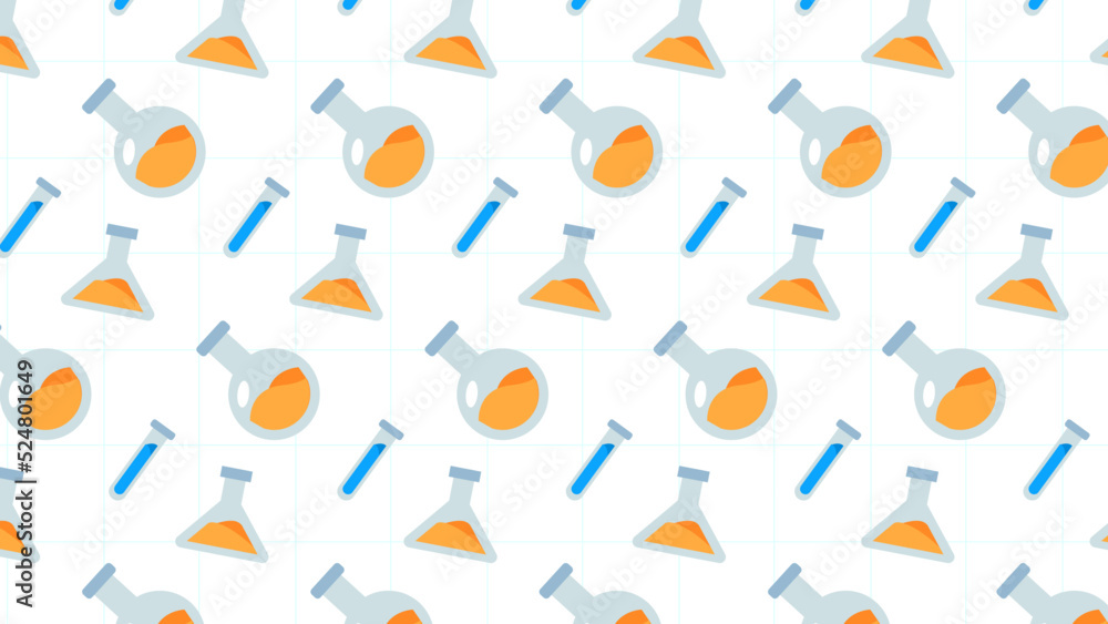 Seamless pattern with potion variation for children print.