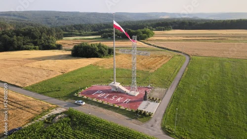 View of the Polish cross from the drone.
 photo
