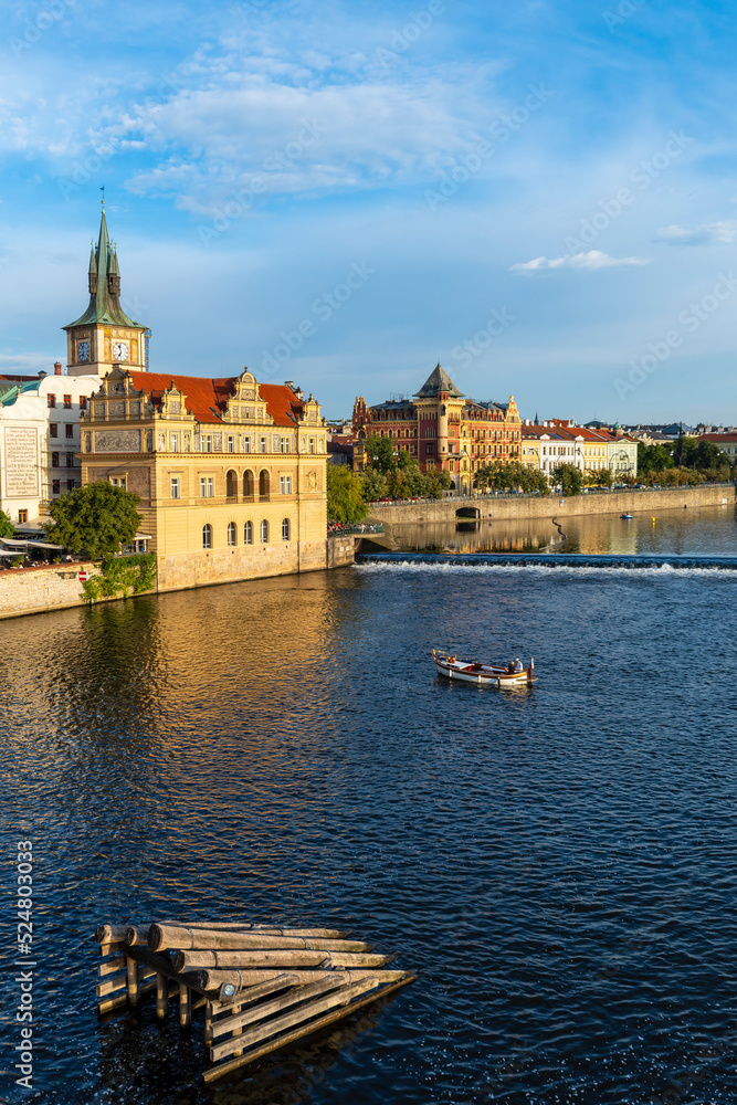 Vitava River view in Prague City