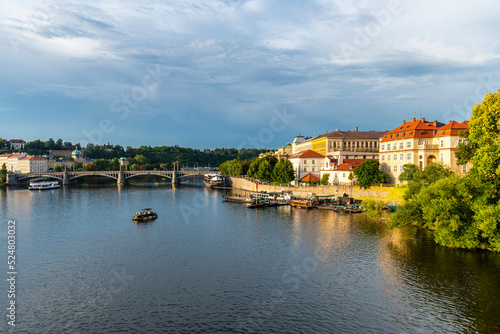 Vitava River view in Prague City