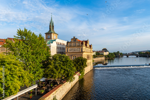 Vitava River view in Prague City © nejdetduzen