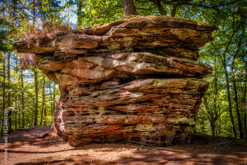 Felsformation Teufelsschmiede im Pfälzerwald photo