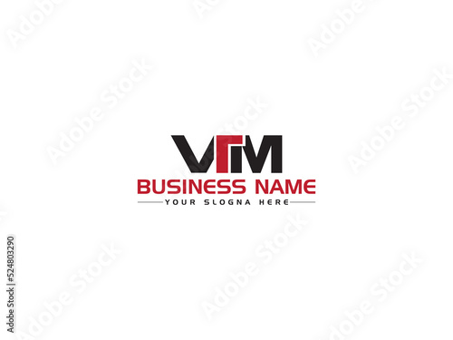 Colorful VTM Letter Logo, typography vtm Logo Letter Vector Icon Design For All Kind Of Use photo