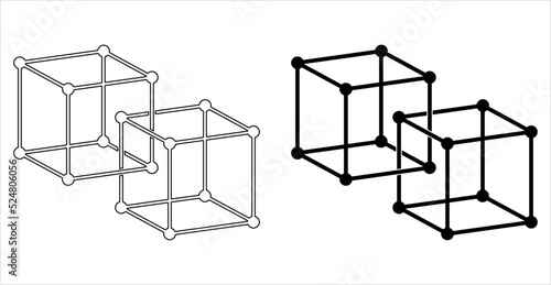 Cube Molecule Icon M_2208001