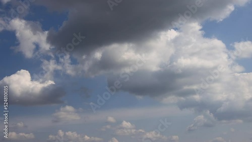 4K Time lapse, beautiful sky with clouds background, Sky with clouds weather nature cloud blue, Blue sky with clouds and sun, Clouds At Sunrise.