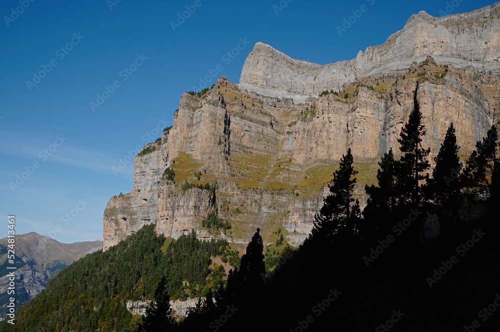 Rough rocky mountains in nature Rough rocky mountains in nature