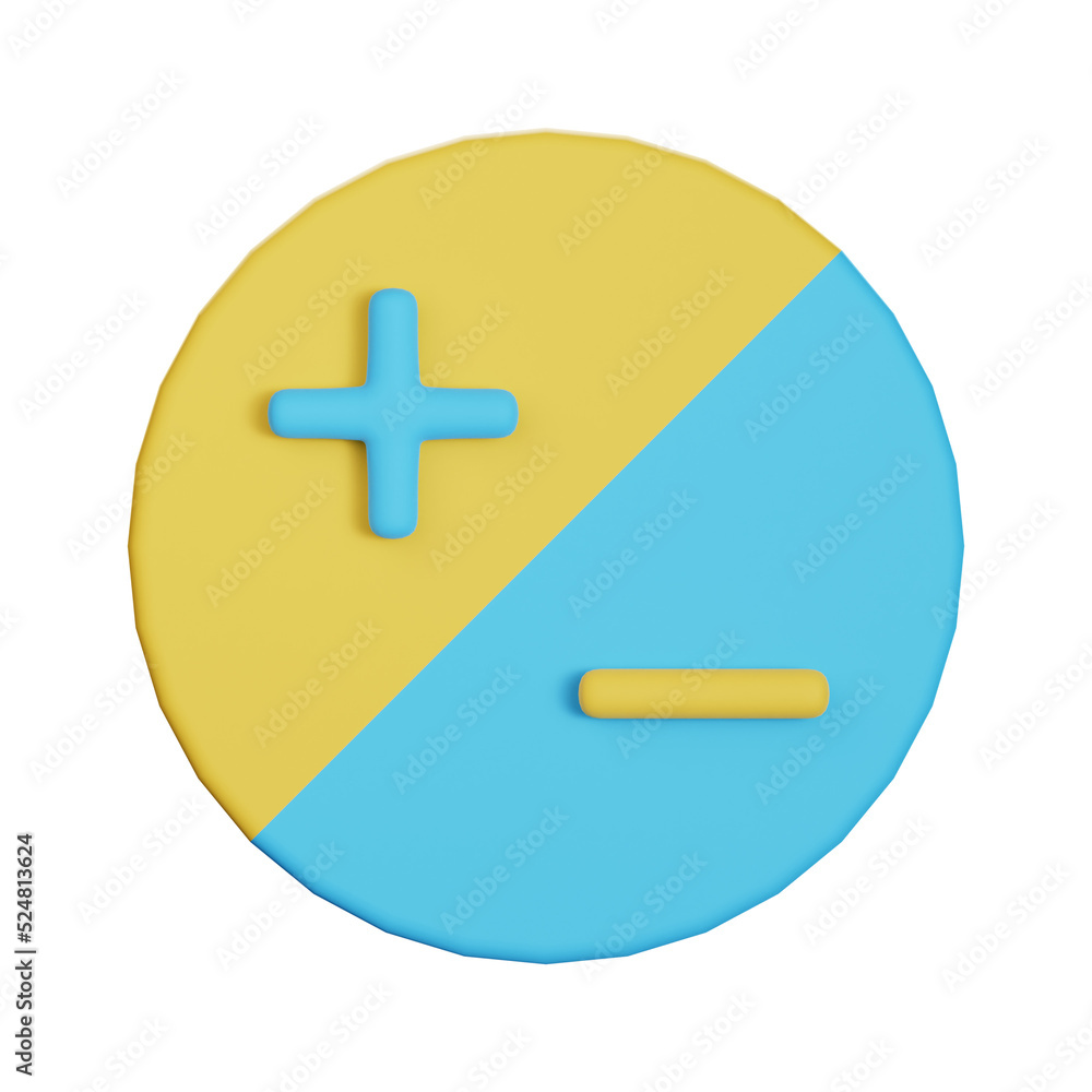 Fototapeta premium exposure control 3d icon illustration