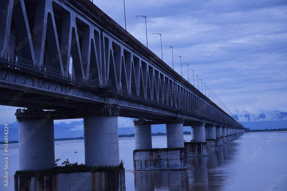 Picture of Bogibeel Bridge in Dibrugarh Assam Picture of Bogibeel Bridge in Dibrugarh Assam