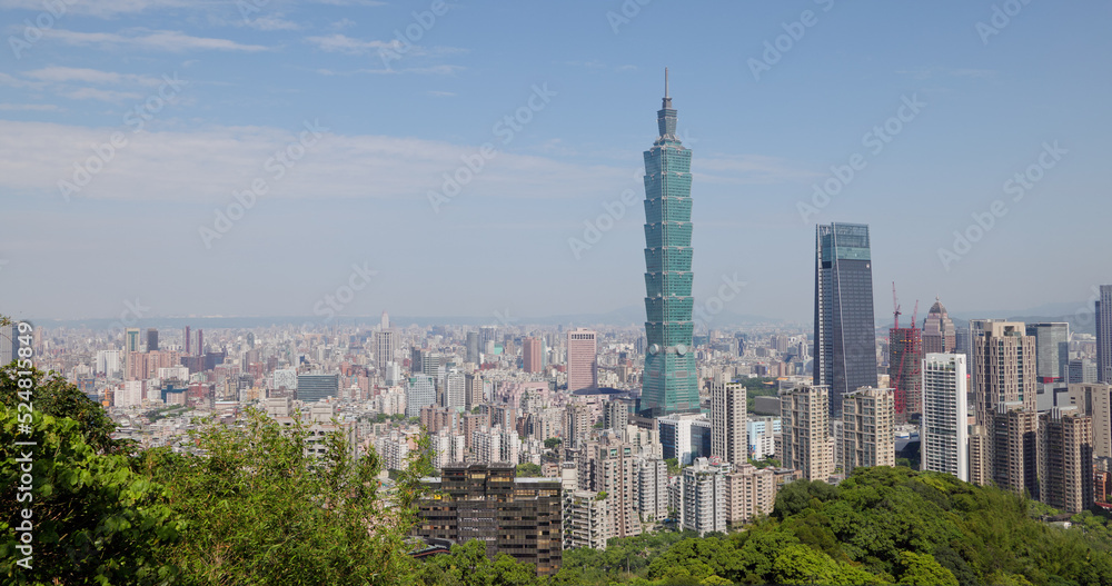 Fototapeta premium Taipei city skyline