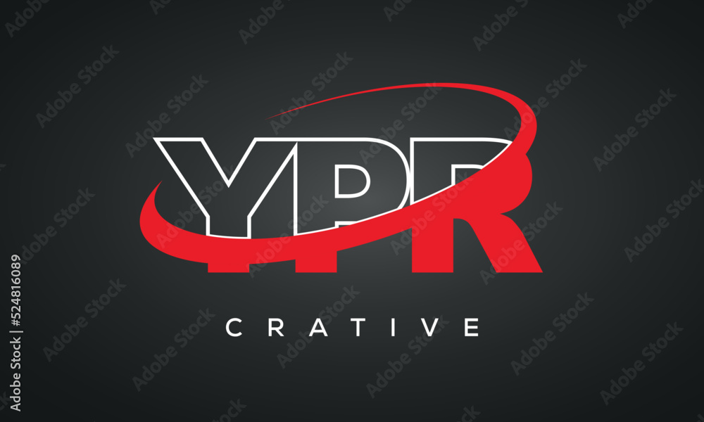 YPR letters typography monogram logo , creative modern logo icon with 360 symbol