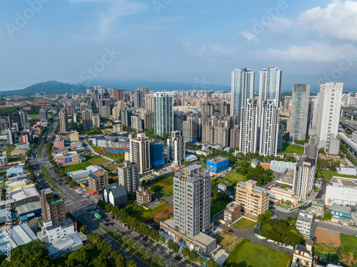 LinKou residential district in new Taipei of Taiwan © leungchopan