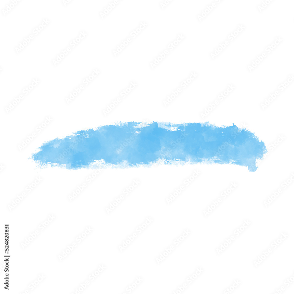 Obraz premium Blue Watercolor Brushstroke