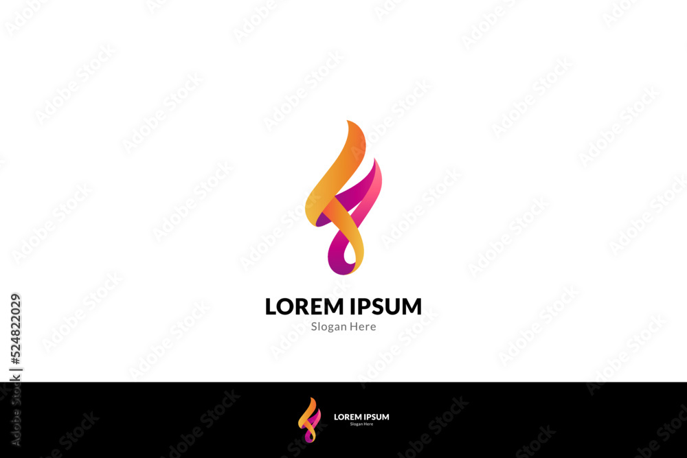 Fototapeta premium abstract letter F for business logo