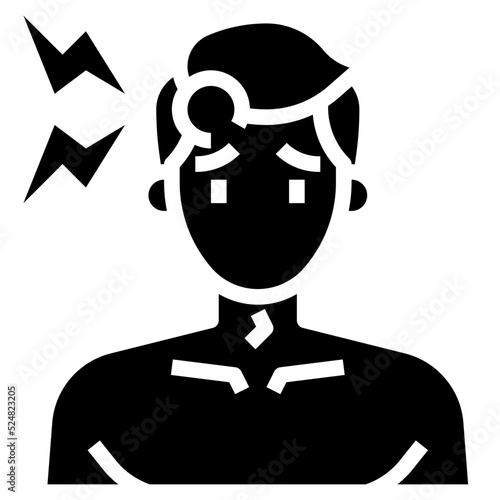 BRUISED FOREHEAD glyph icon