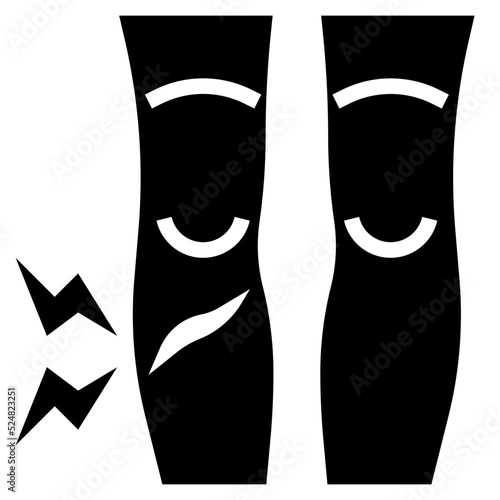 LEG WOUND glyph icon