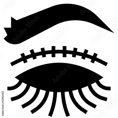EYELID glyph icon