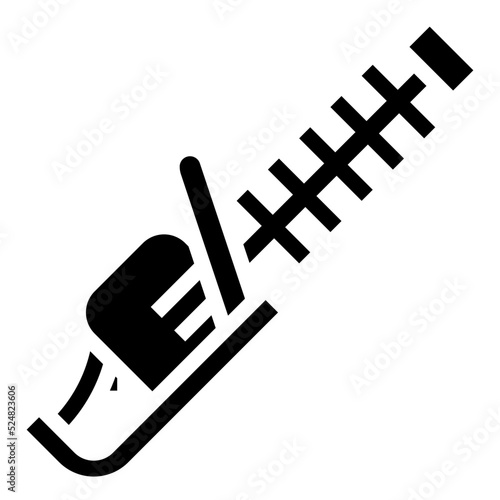 HEDGE TRIMMER glyph icon