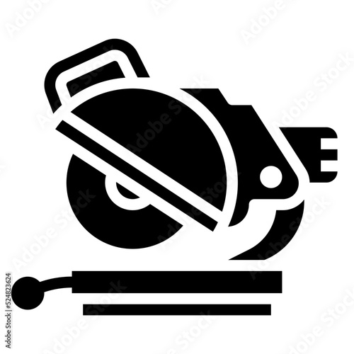 MITRE SAW glyph icon