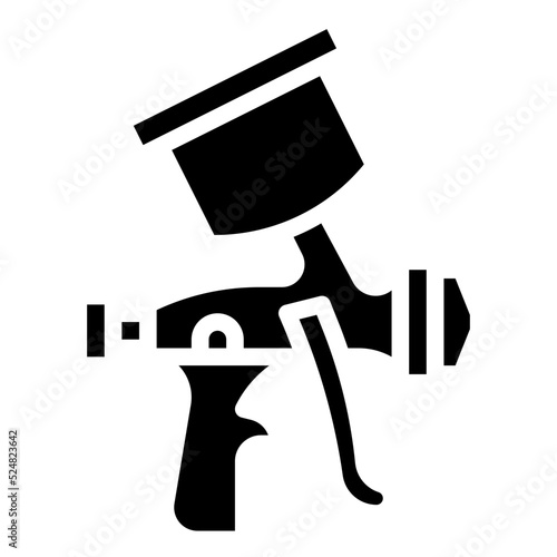 PAINT SPRAY GUN glyph icon