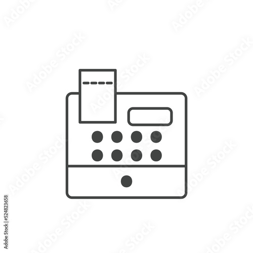 Cashier machine icons  symbol vector elements for infographic web