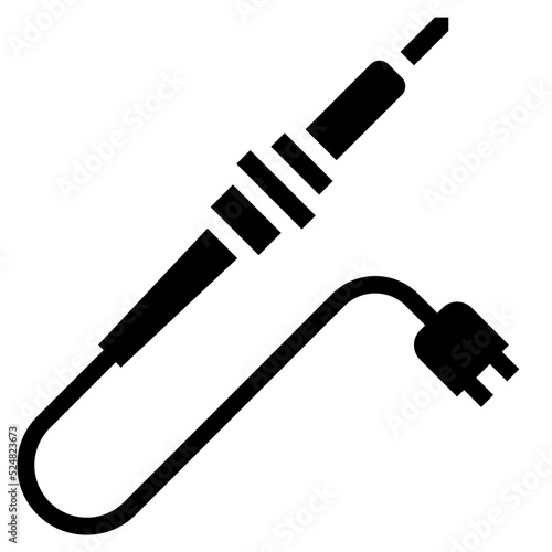 SOLDERING IRON glyph icon