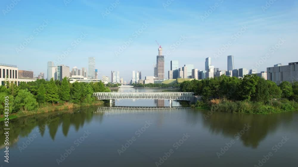 Urban scenery of Ningbo City, Zhejiang Province, China Urban scenery of Ningbo City, Zhejiang Province, China