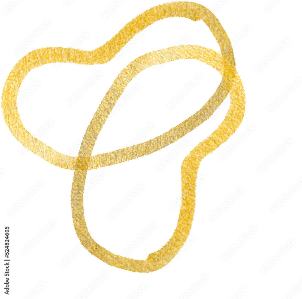 Gold blobs shape lines Gold blobs shape lines