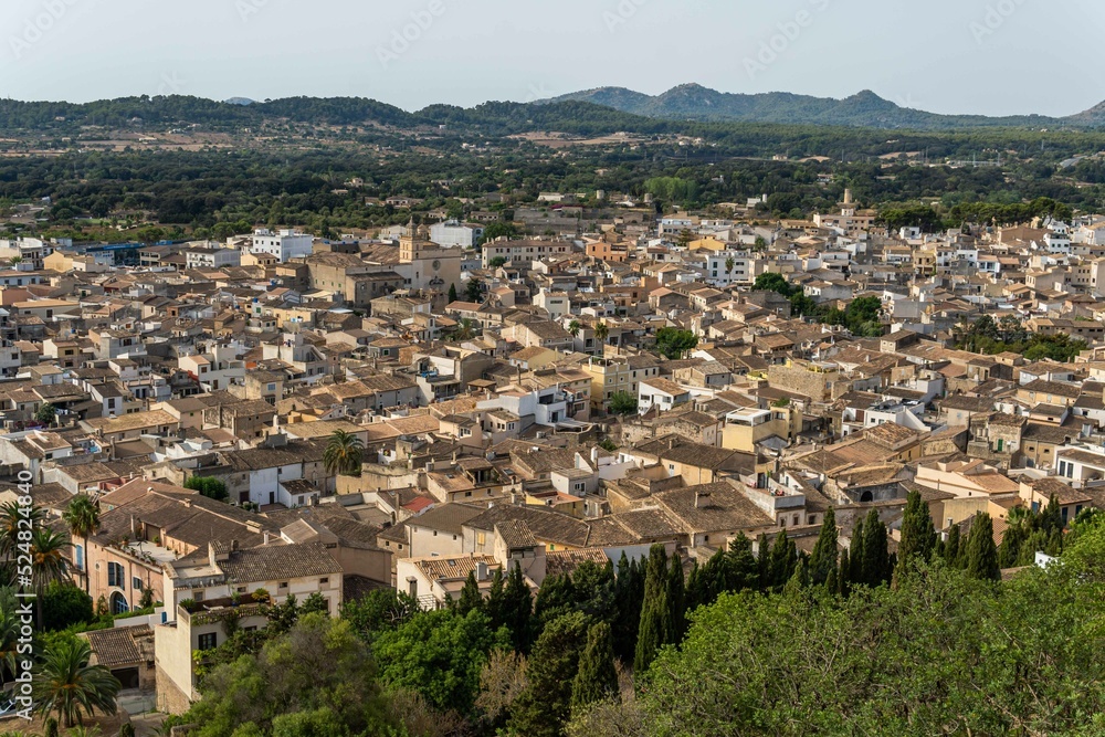 Aerial view of the town of Arta