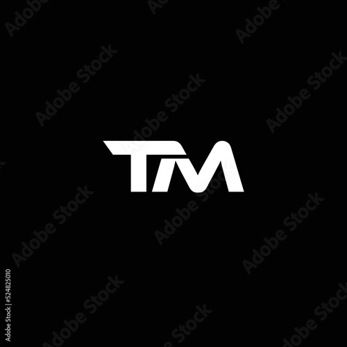 TM TM Logo Design, Creative Minimal Letter TM TM Monogram