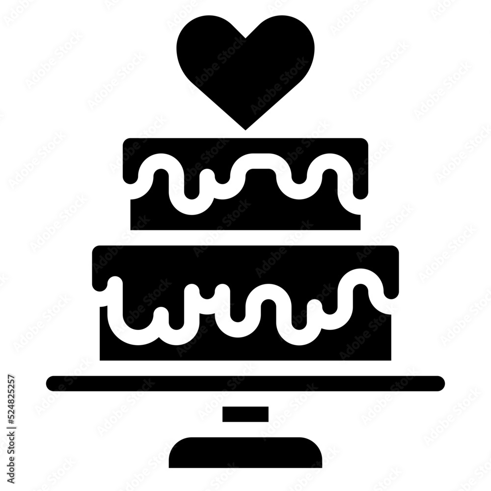 WEDDING CAKE glyph icon WEDDING CAKE glyph icon