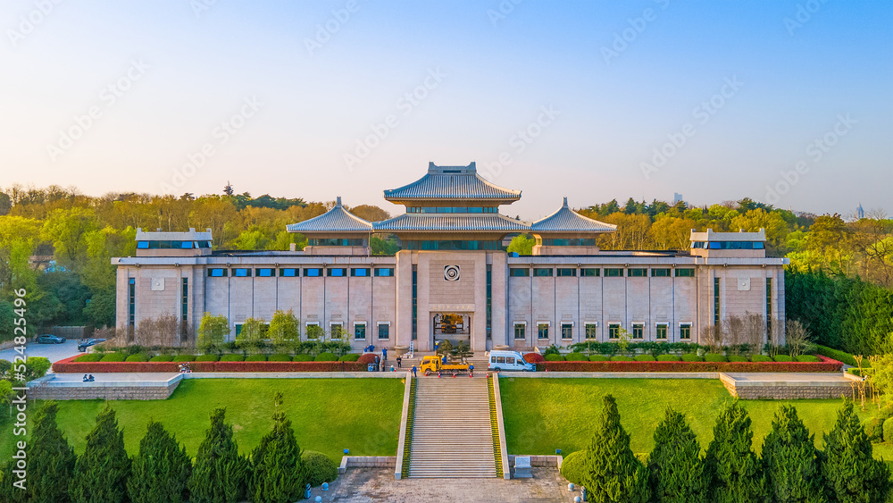 Obraz premium Aerial photography of Yuhuatai Scenic Area, Nanjing City, Jiangsu Province, China
