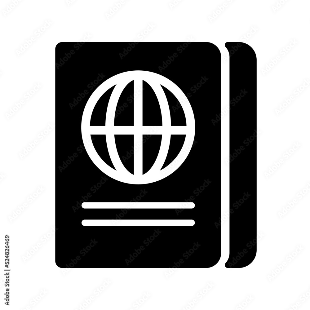 Passport silhouette icon. Passport book. Vector. Passport silhouette icon. Passport book. Vector.