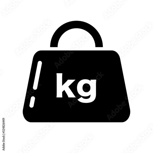 Kilogram weight icon. kilogram measurement mass. Vector.