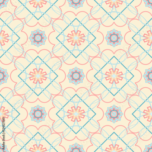 Luxury Traditional Ornamental Design. Modern Seamless Floral Pattern. Vector Illustration. For Interior Printing Design  Web And Textile Design.