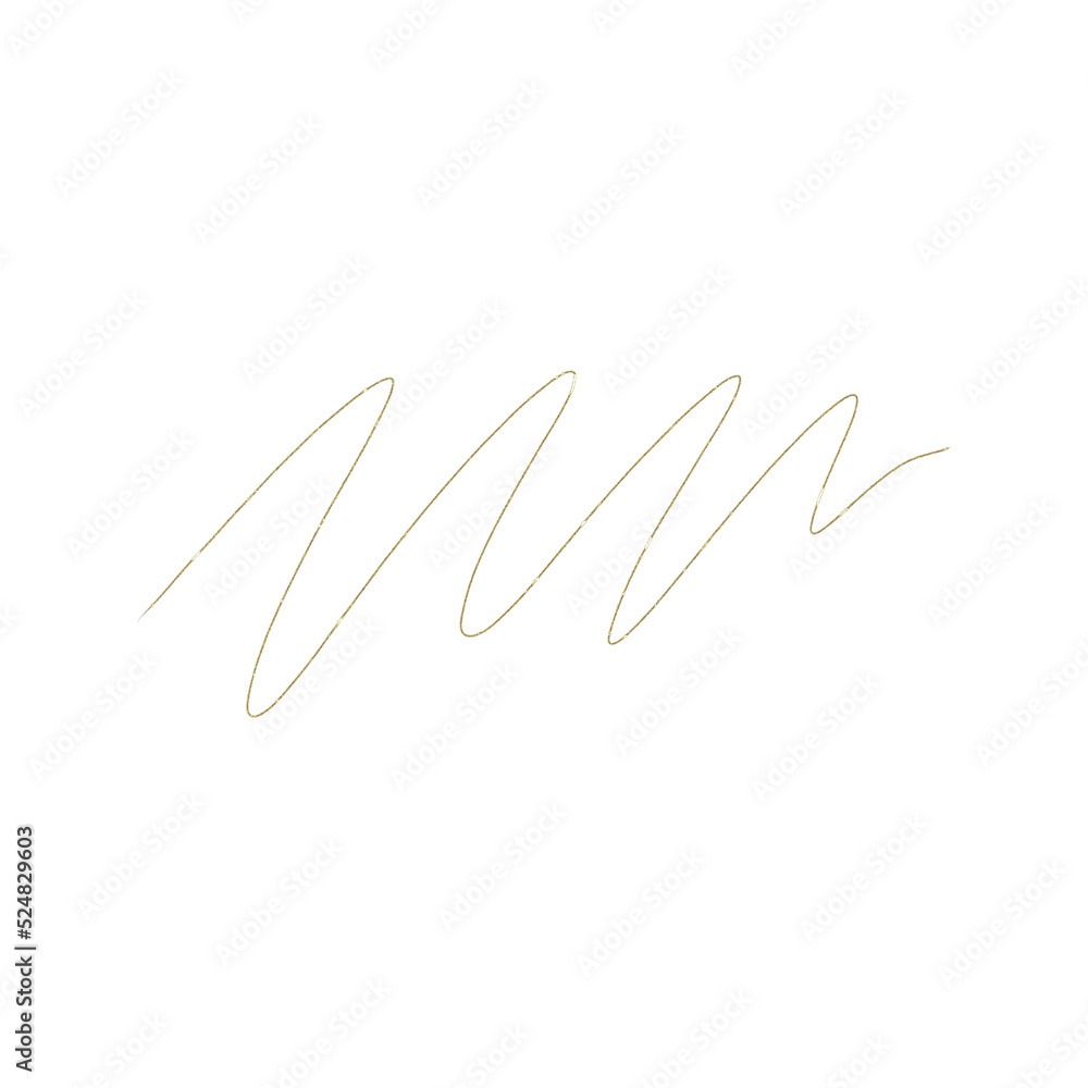 Obraz premium gold glitter line