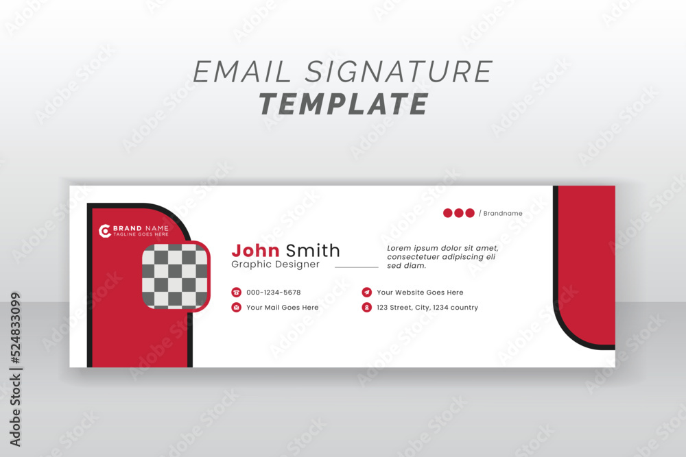 Creative corporate easy email signature footer layout rectangle shape design Creative corporate easy email signature footer layout rectangle shape design