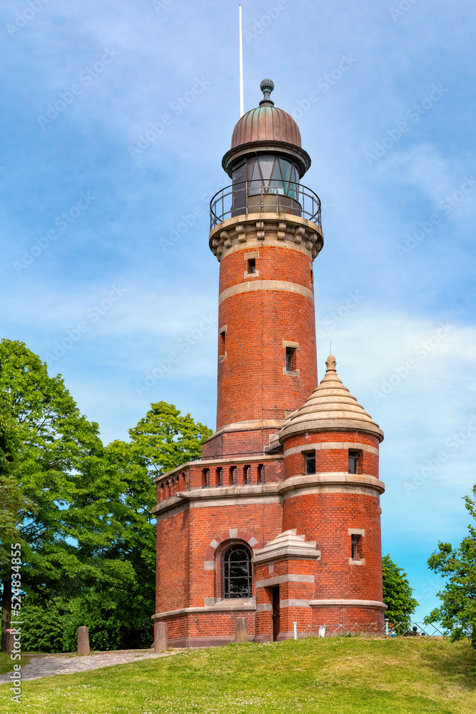 View of the lighthouse in Kiel-Holtenau, Germany