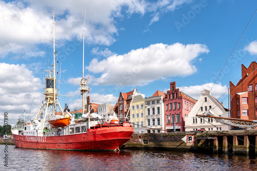 Картината върху платно Harbor of Lübeck