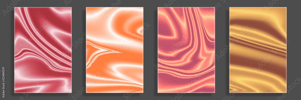 Abstract gradient fluid liquid cover template. Blurred gradient ...